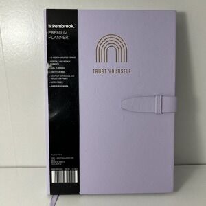 Pembrook Premium Planner Trust Yourself Lavender Lilac Purple 1395
